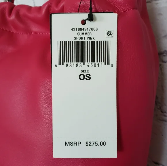 RALPH LAUREN Emmy Medium Nappa Leather Pink Bucket Crossbody - Picture 10 of 16